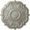 Ekena Millwork Deria Ceiling Medallion (Fits Canopies up to 6"), Hand-Painted Flash Gold, 20 1/4"OD x 1 1/2"P CM20DRFLS - alternate 1
